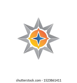 Vector Compass signs and symbols logo