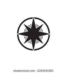 Vector: logotipo de símbolos y señales de brújula
