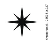 Vector compass star cartography exploration vector.