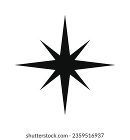 Vector compass star cartography exploration vector.