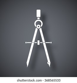 Vector compass tool icon