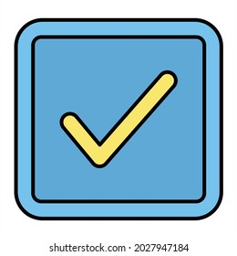 Vector Complete Filled Outline Icon Design
