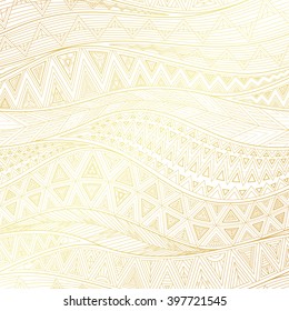 vector complex geometric golden seamless pattern