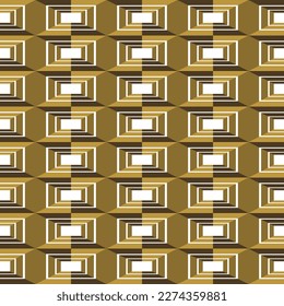 vector composition of geometric squares in golden brown tones for your design needs, textiles and others