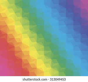 vector composition with grid, tiles, 3d effect