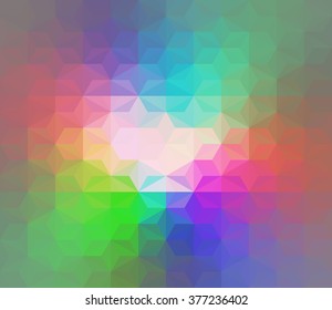 vector composition with grid, tiles, 3d effect