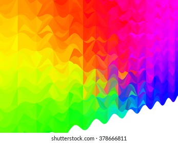 vector composition with grid, tiles, 3d effect
