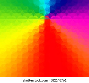 vector composition with grid, tiles, 3d effect