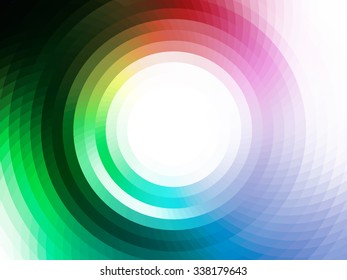 vector composition with grid, tiles, gradient effect