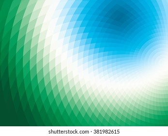 vector composition with grid, tiles, gradient effect