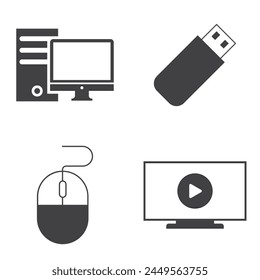 Vector Computer Accessories Icon Pack