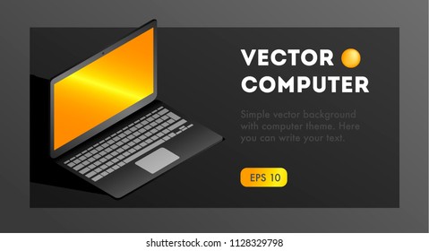 Vector computer background.