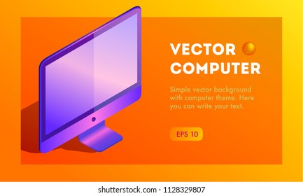 Vector computer background.