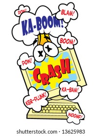 vector computer crash