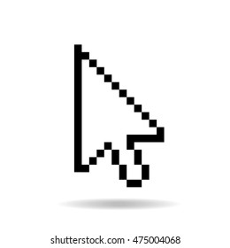 Vector Computer Cursor On A White Background