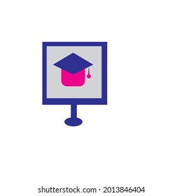 vector computer education or online education 