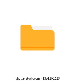 Vector computer folder icon in flat style