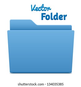 vector computer folder isolated