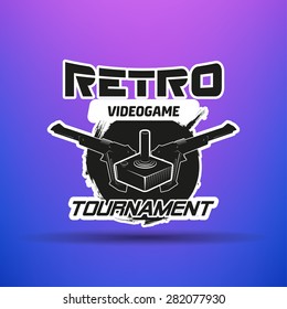 Vector computer game tournament label