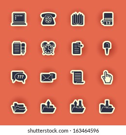 vector computer icon set