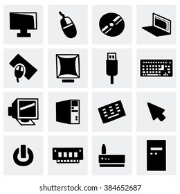 Vector Computer icon set