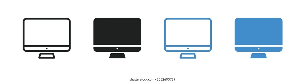 Vector Computer Icon Set. Computer Symbols