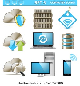 Vector Computer Icons Set 3