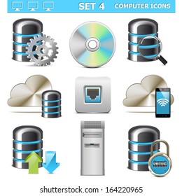 Vector Computer Icons Set 4