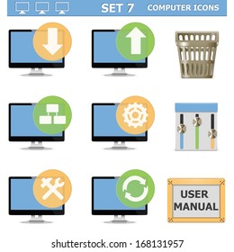 Vector Computer Icons Set 7