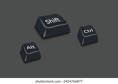 vector computer keyboard button text concepts vectors
