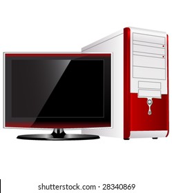 Vector computer and monitor.