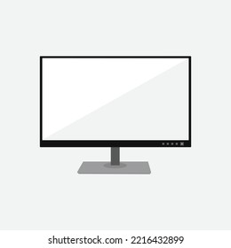 Vector of computer monitor icon and display