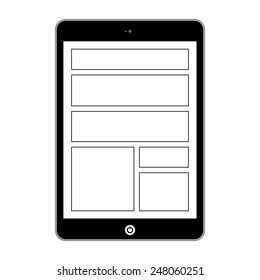 Vector computer tablet.  Illustration Similar To iPad