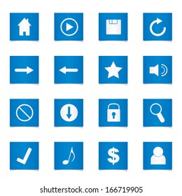 Vector computer and web icons set.