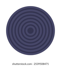 Vector concentric circles element in a cartoon style. The galaxy and the universe symbol. Wonders of the cosmos, astronomy science. The illustration is suitable for web design, online shop, print, and