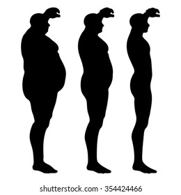 1,121 Silhouette body transformation Images, Stock Photos & Vectors ...