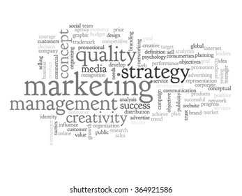 Vector concept abstract business success marketing word cloud wordcloud on background for business, trend, media, focus, market, value, product, advertising or customer. Also for corporate wordcloud