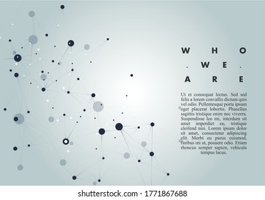 Vector concept art. Innovation technology concept. Technology design. Abstract black background. Geometric template