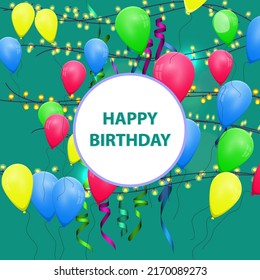 Celebración de cumpleaños de fondo de concepto de vector