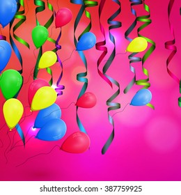 Vector concept background birthday celebration.