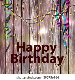 Vector concept background birthday celebration.