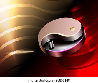 vector concept background with yin.yang symbol,eps10 vector,transparency and gradient mesh used,raster version available