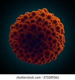 Vector concept  of bacteria virus Zika