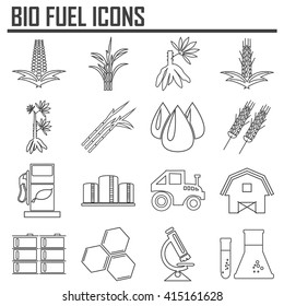 Vector Concept Of Bio Fuels Refinery Plant