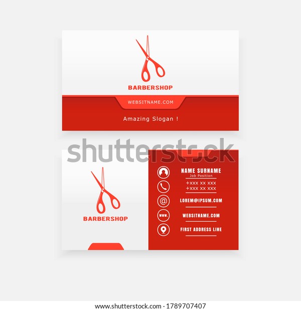 vector\
concept of a business card hairdressing salon\
logo