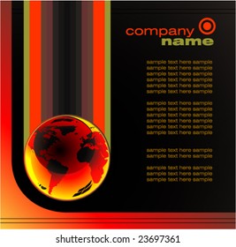 VECTOR Concept Business Global Company background  brochure