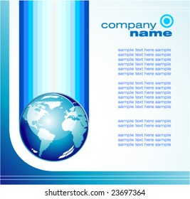 VECTOR Concept Business Global Company background  brochure