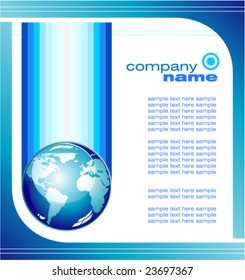 VECTOR Concept Business Global Company background  brochure