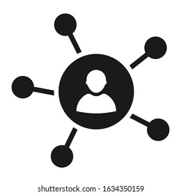 Vector concept business network icon