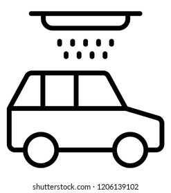Vector concept for car washing service